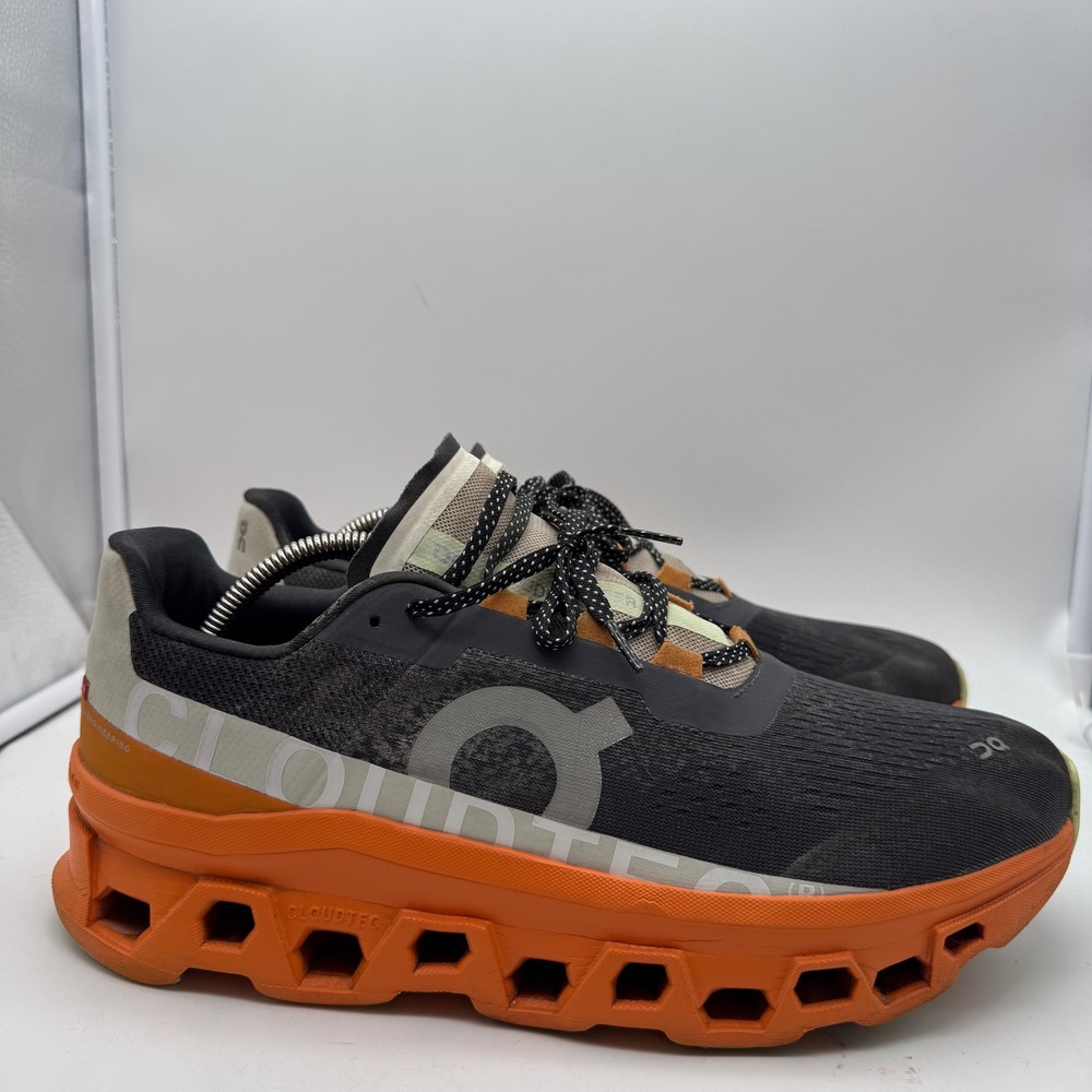 On Running CloudTec Men's Running Shoes US M12 Orange Black Swiss Engineering